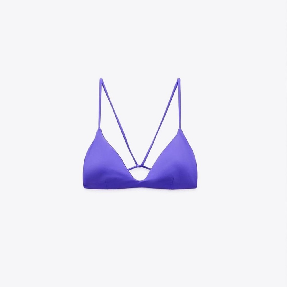 NWT Zara 2 pieces Purple Women's Bikini Set swimsuit